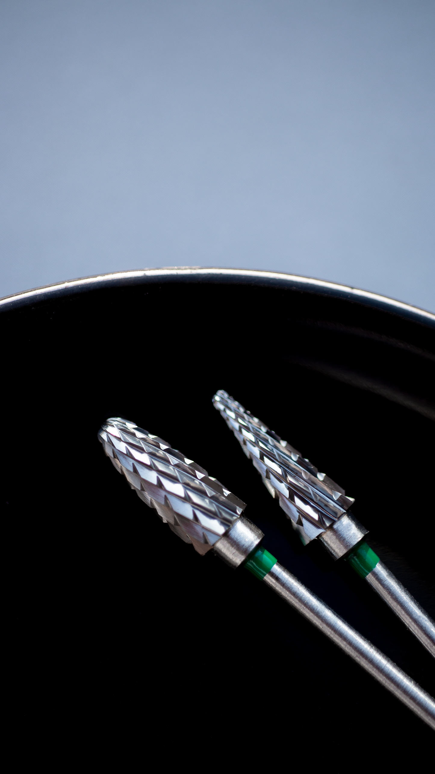 Carbide burr tip for left-handed conical green 14236