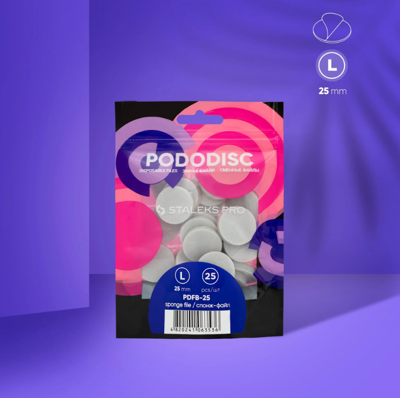 Staleks ricambi spugna per Pododisco L (25 Pz)