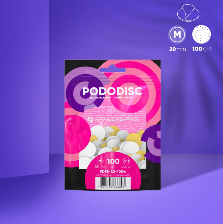 STALEKS Replacement Stickers on Soft Base for Pododisco M (50 Pcs)