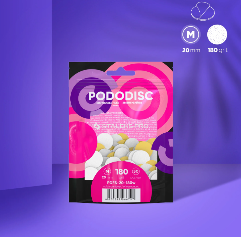 STALEKS Replacement Stickers on Soft Base for Pododisco M (50 Pcs)