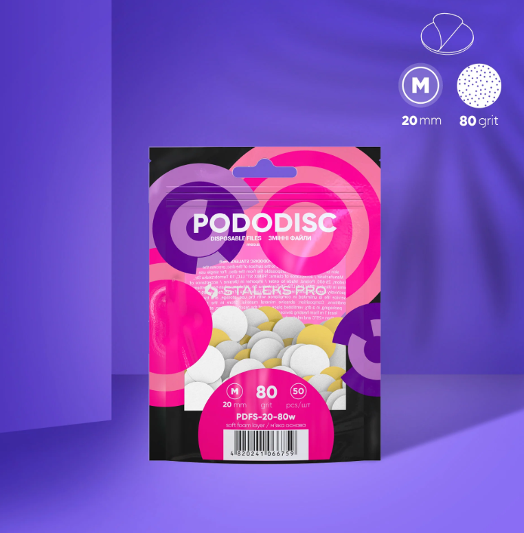 STALEKS Replacement Stickers on Soft Base for Pododisco M (50 Pcs)