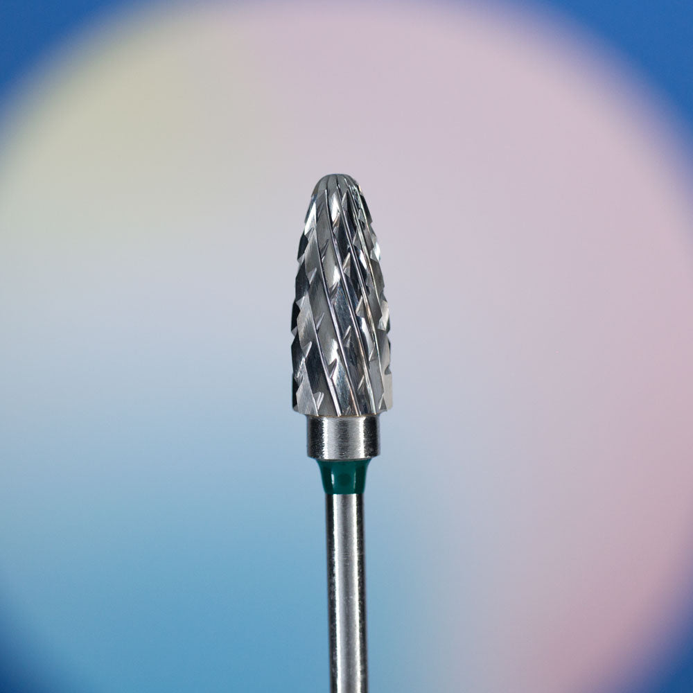 Carbide burr tip for left-handed conical green 14236
