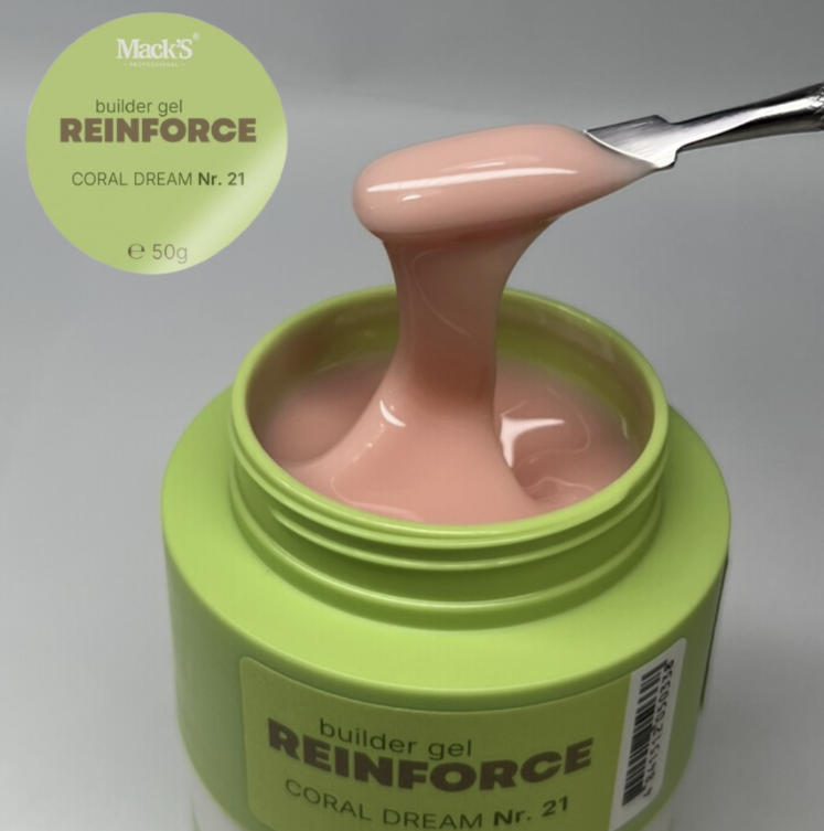 Mack's Professional Reinforce Builder Gel 21 Coral Dream