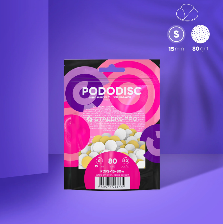STALEKS Replacement Stickers on Soft Base for Pododisco S (50 Pcs)