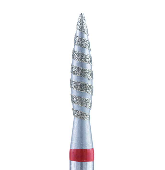 Tornado red flame diamond cutter tip 023 mm