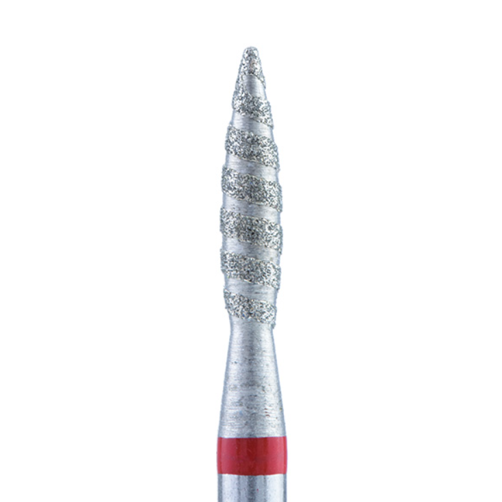 Cutter tip Tornado red flame pointed 21 mm