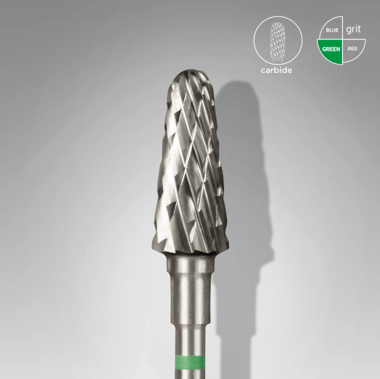 Staleks Frustum carbide tip, Green, Diameter 6 mm