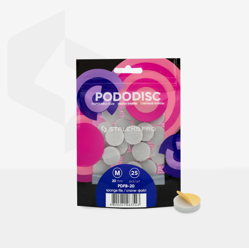 Staleks ricambi spugna per Pododisco M (25 Pz)