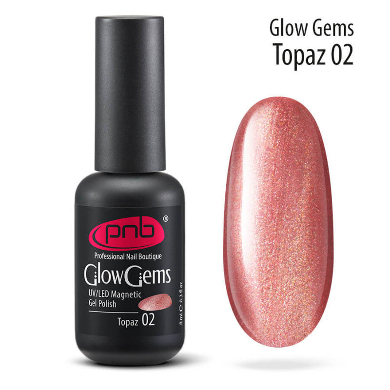 PNB UV/LED Glow Gems Topaz 02 cat eyes