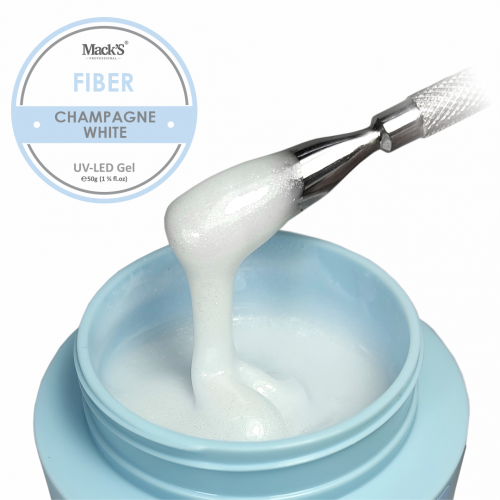 Mack's Fiber Gel Champagne White