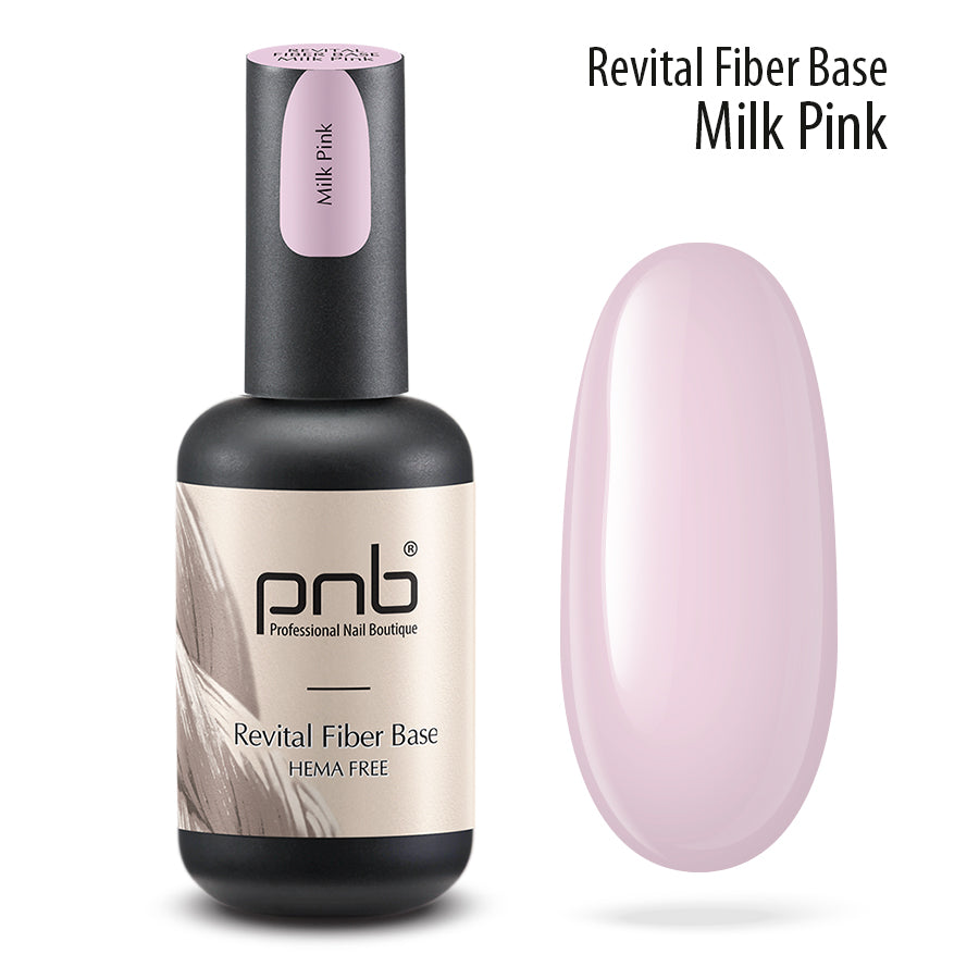 PNB UV/LED Revital Fiber Base Milk Pink Hema Free