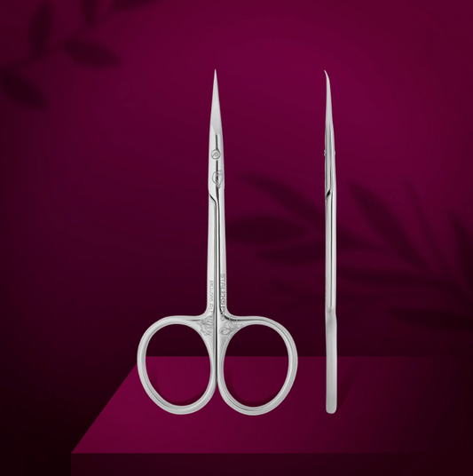 Staleks Professional Cuticle Scissors with Hook EXCLUSIVE 23 TYPE 1 Magnolia