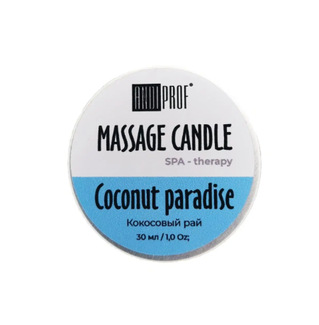 Coconut scented massage candle