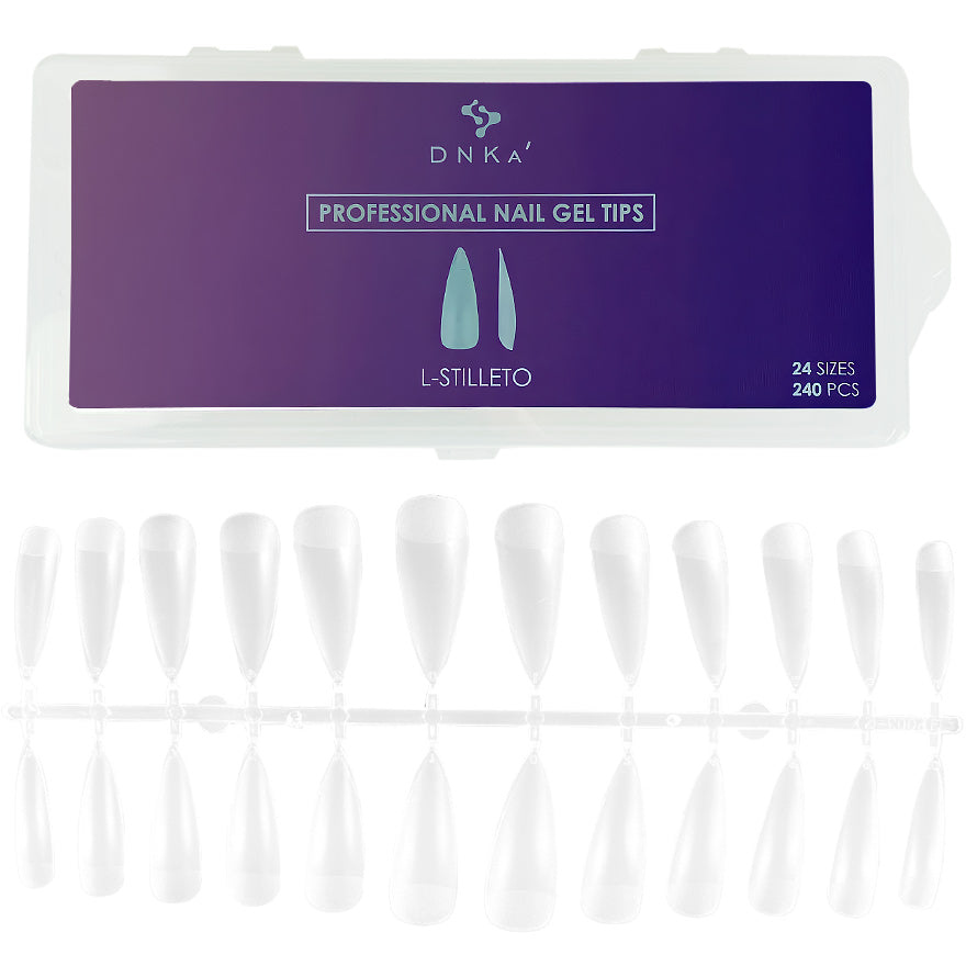 DNKA Tip in gel L-Stiletto 240 pz