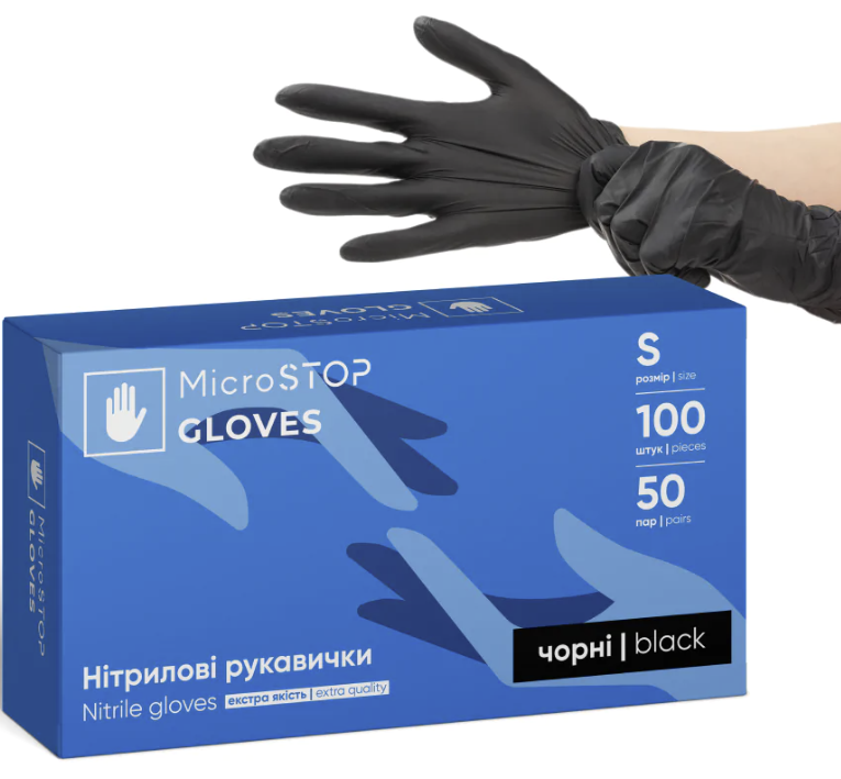 Guanti in nitrile Microstop 100pz S
