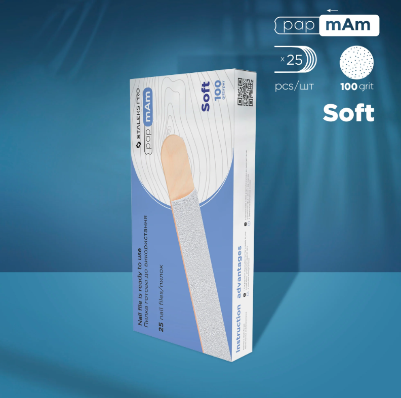 Staleks Expert Soft Lima papmAm con strato di spugna morbida pronto all'uso(25 pezzi)