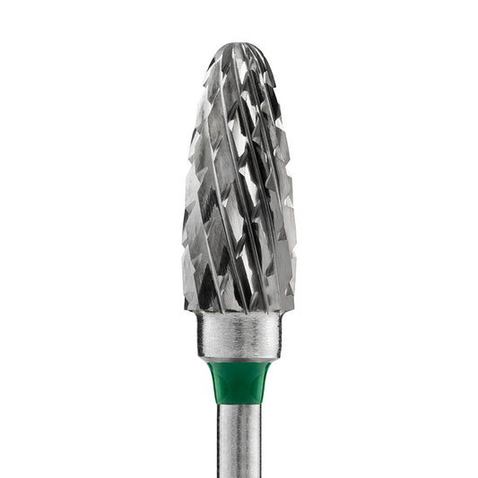 Carbide burr tip for left-handed conical green 14236