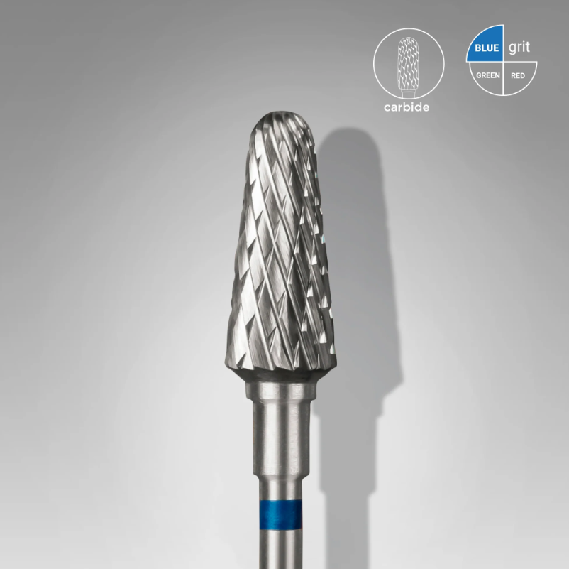 Staleks Punta fresa Carbide "Frustum", blu