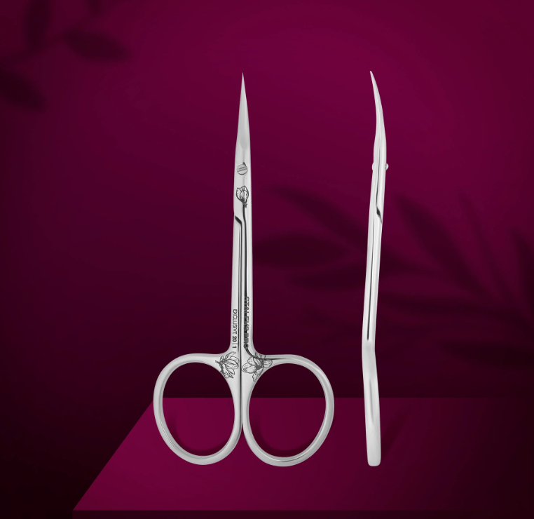 Staleks Professional cuticle scissors Exclusive 20 TYPE 1 Magnolia flower