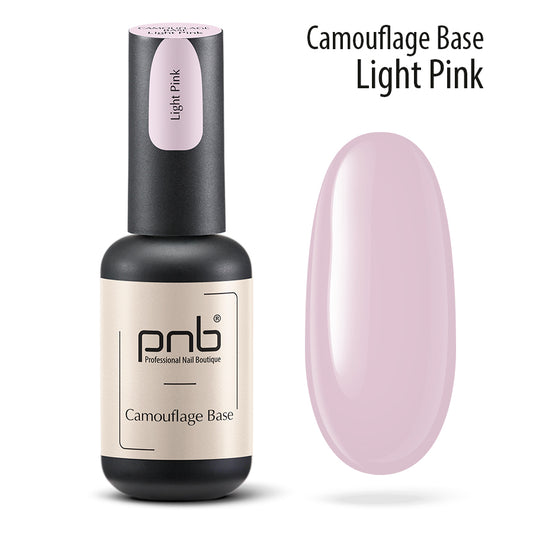 UV/LED CAMOUFLAGE RUBBER BASE LIGHT PINK PNB 8ml